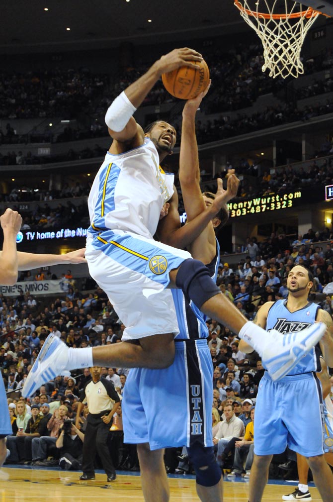 denver nuggets white shorts